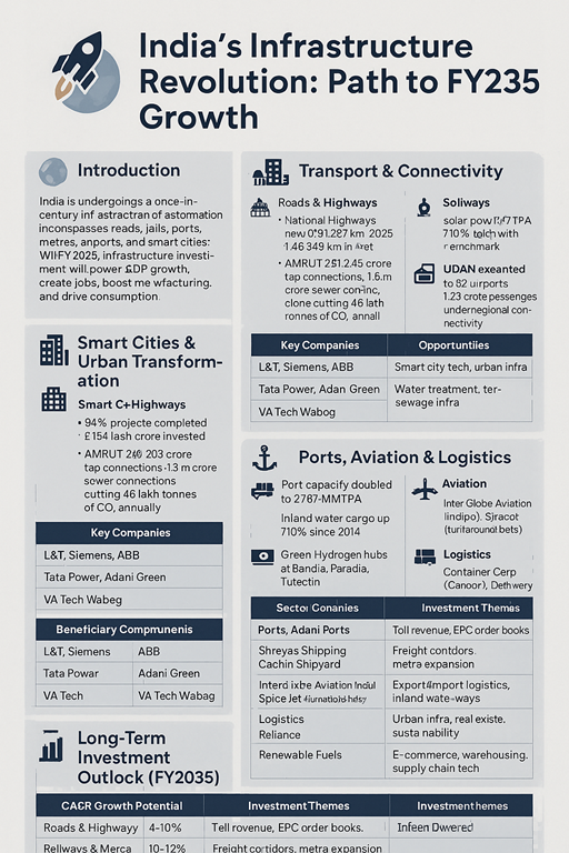 🚀 India’s Infrastructure Revolution: Path to FY2035 Growth